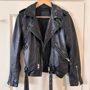 AllSaints Women’s Leather Jacket Size 8